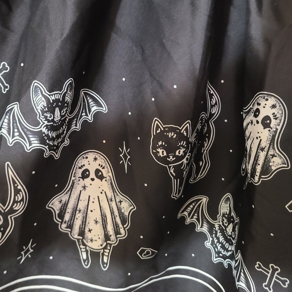 Sourpuss Halloween Dress - Ghosts Cat Bat Swing Retro 60s Pinup Rockabilly Punk - Picture 4 of 13